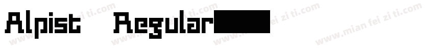 Alpist Regular字体转换